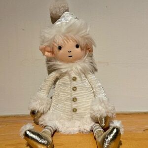 Jellycat Medium (14 In) Snowflake Elf Plush Holiday (Retired)  NWT HTF